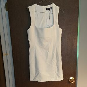 Zara White Sleeveless Dress